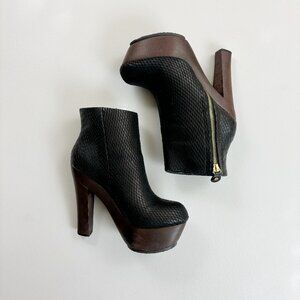 BLONDE AMBITION Northern Stilleto Boot 37 Whimsigoth Gothic Leather Booties Sexy